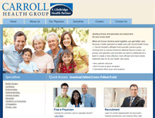 Tablet Screenshot of carrollhealthgroup.com